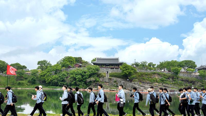 대아고등학교 충무공 탄신 기념 행군